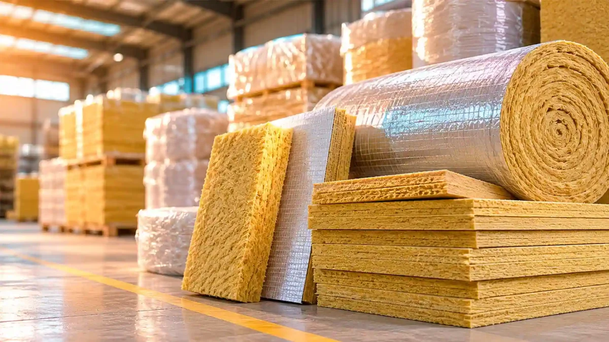 Paneles y rollos de lana mineral para aislamiento térmico